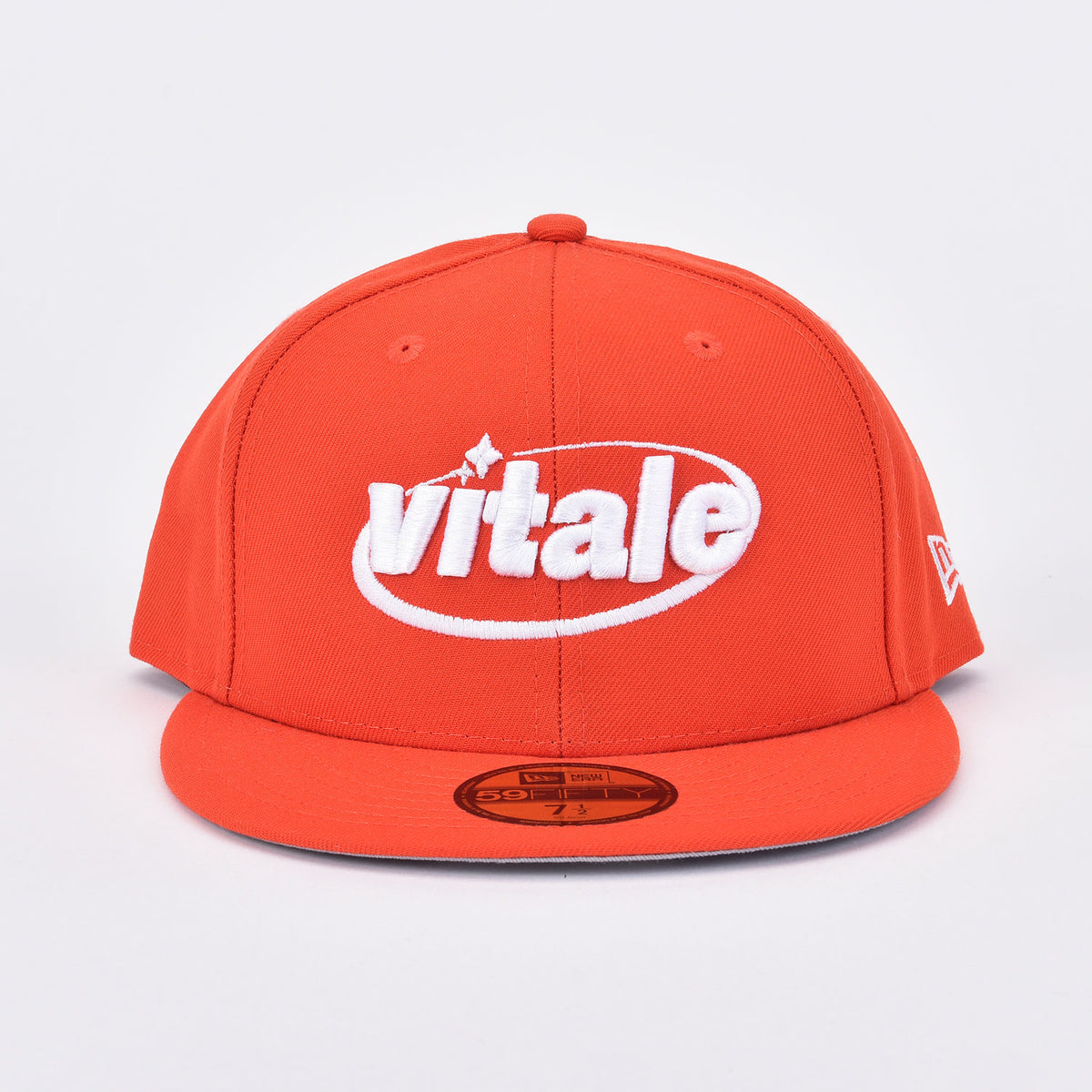 Orange fitted hot sale cap