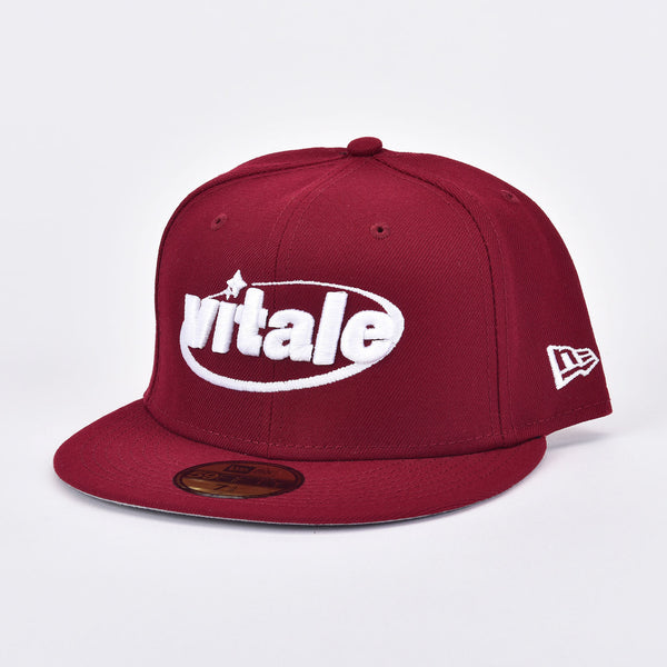 VITALE 59FIFTY NEW ERA FITTED HAT IN CARDINAL RED