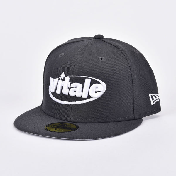 VITALE 59FIFTY NEW ERA FITTED HAT IN CHARCOAL