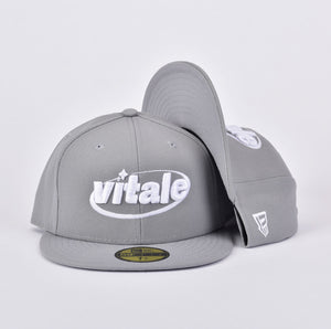 VITALE 59FIFTY NEW ERA FITTED HAT IN GREY