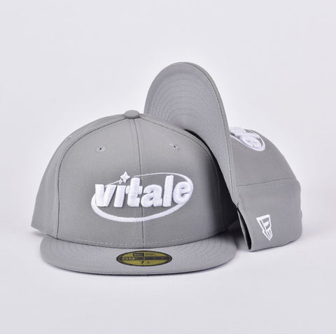 VITALE 59FIFTY NEW ERA FITTED HAT IN GREY