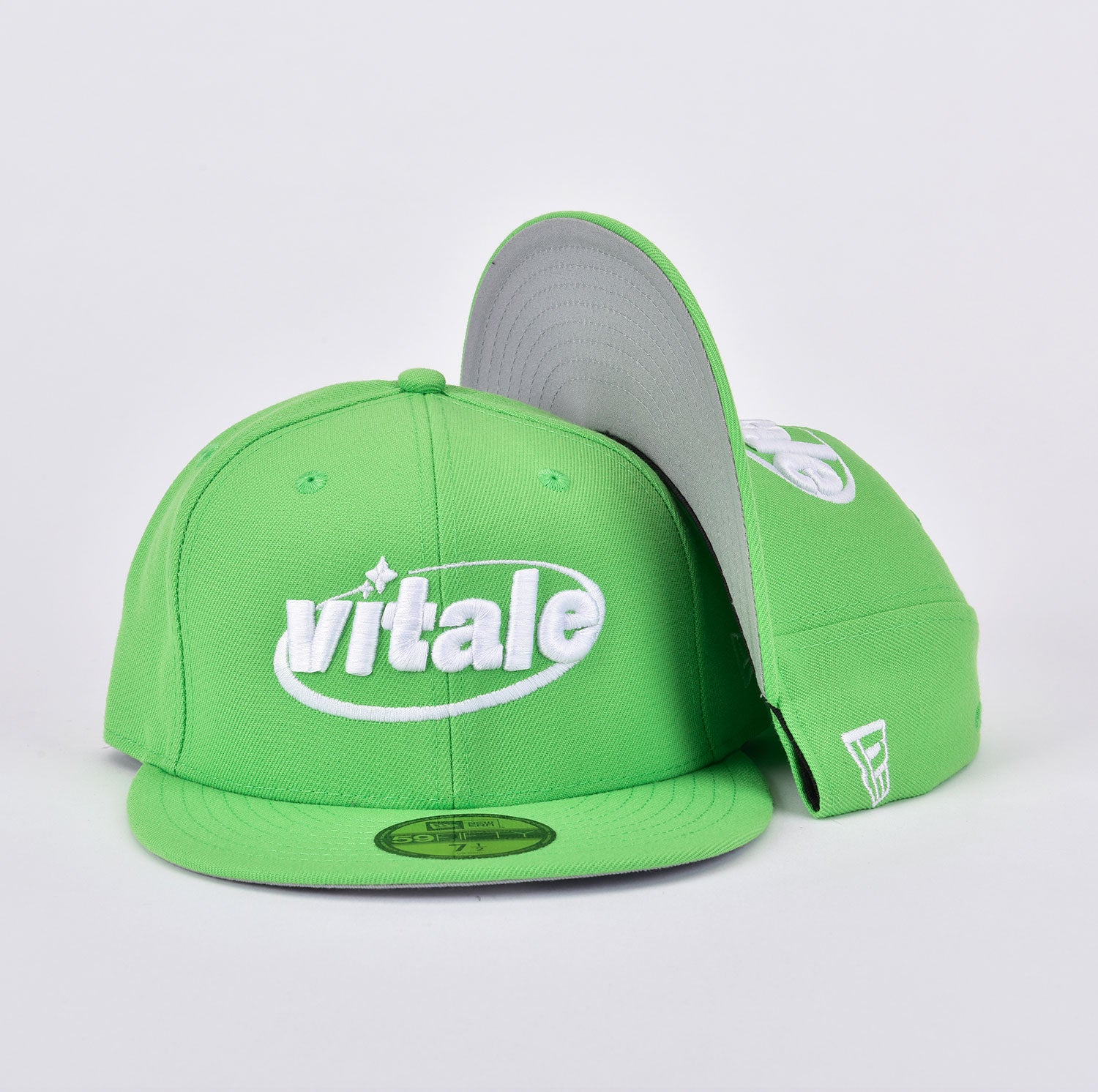 Lime green 2024 fitted hat