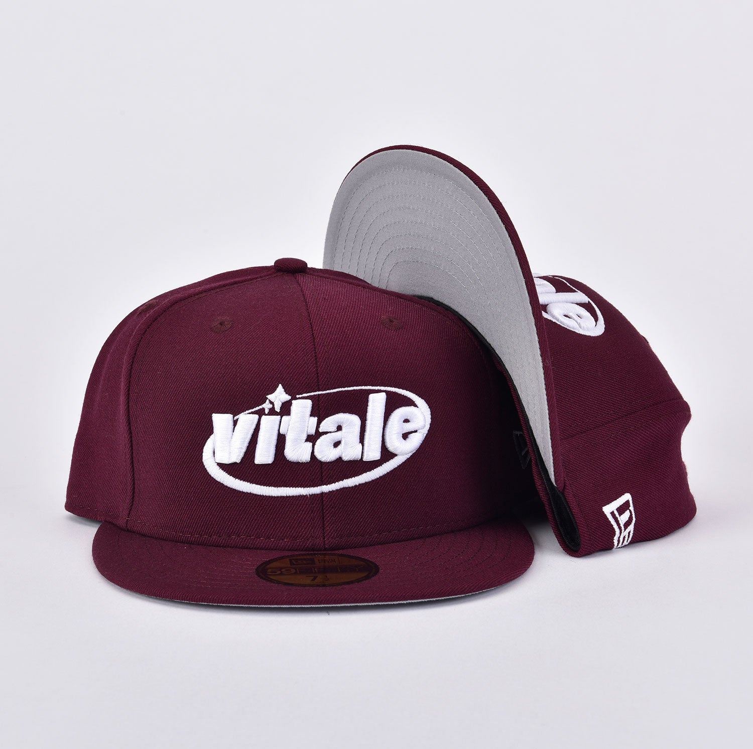 VITALE 59FIFTY NEW ERA FITTED HAT IN MAROON