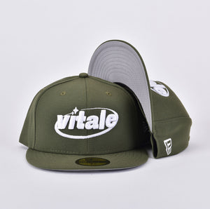VITALE 59FIFTY NEW ERA FITTED HAT IN OLIVE