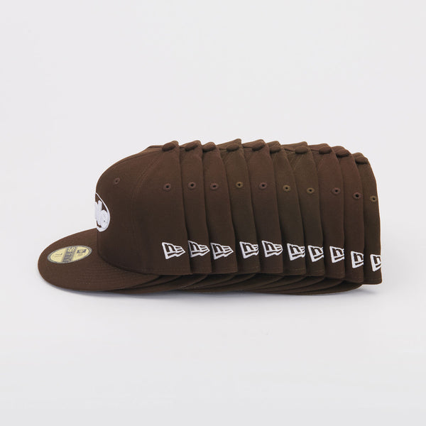 VITALE 59FIFTY NEW ERA FITTED HAT IN BROWN