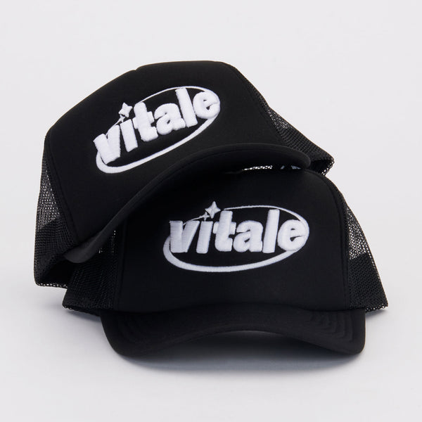VITALE TRUCKER HAT IN BLACK