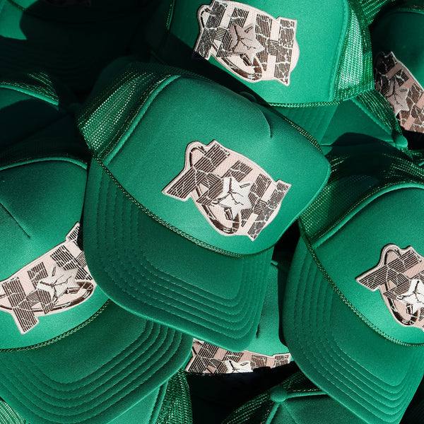 Hero Trucker Hats in Green